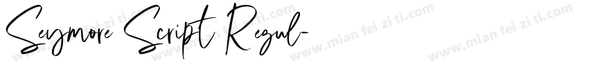 Seymore Script Regul字体转换